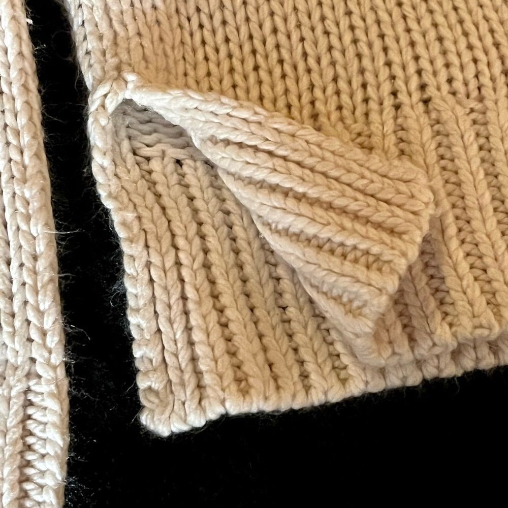 Universal Thread Chunky Crew Neck Cream XS - Picture 3 of 6